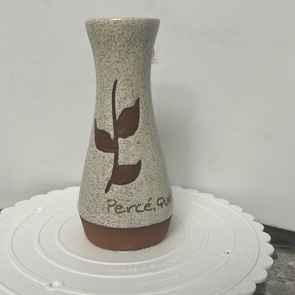 Vintage Martha Ceramic Brown Speckled Stoneware Ceramic Vase 6” - Picture 1 of 3